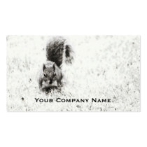 Foraging Squirrel Custom Business Cards business cards