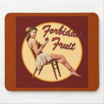 Forbidden fruit mouse pad