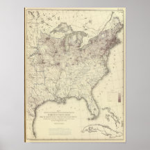 Foreign Population 1870 Print