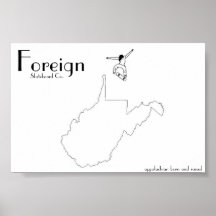 Foreign Skateboards Poster