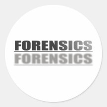 FORENSICS ROUND STICKERS