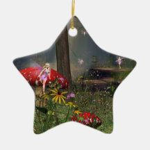 forest fairy Christmas ornament