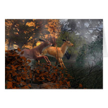 Forest Fire Greeting Card