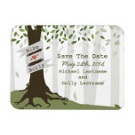Forest / Woodland Save The Date Magnet