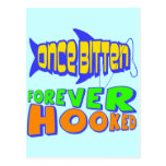 Forever Hooked Fishing T-shirts and Gifts Postcard