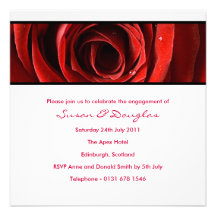 Forever Love Engagement Invitation-white