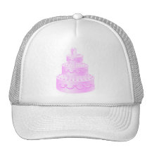 Forever Love Pink Wedding Cake Hat