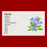 Forget-Me-Nots & Lace Profile Card business cards