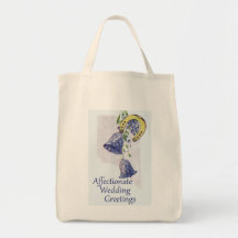 Forget Me Nots Wedding Tote Bags