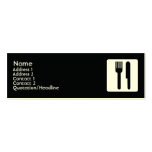 Fork and Knife - Skinny Business Cards