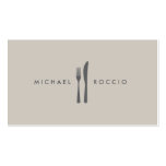 Fork & Knife Logo for Chef, Foodie, Restaurant Business Card Templates