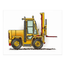 Forklift Truck Post Card
