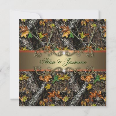 Camouflage Wedding Invitations