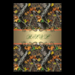 Formal Camo Wedding RSVP Cards invitations