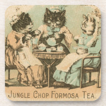 Formosa Tea Cats Beverage Coaster