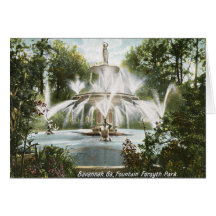 Forsyth Park, Savannah 1906 Vintage Card