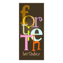 Fortieth Birthday Party Invitations