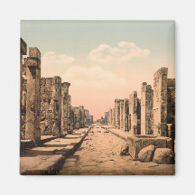 Fortuna Street, Pompeii, Campania, Italy Refrigerator Magnet