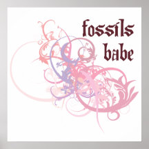 Fossils Babe Poster