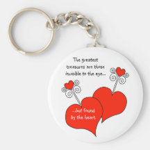 Found by the heart keychains