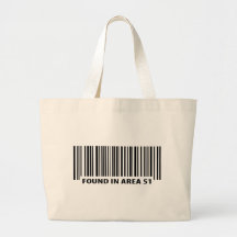 found in area 51 icon tote bag
