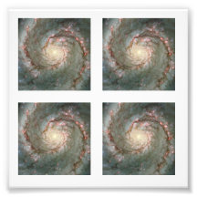 Four 2-inch Square Whirlpool Galaxy  Photo