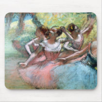 Four ballerinas on the stage mousepads