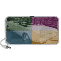 Four Colour Corvair Travelling Speakers