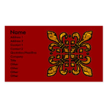 Four Fleur De Lis Business Card Template