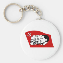 Four leaders of socialism key chain