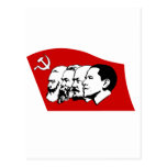 Four leaders of socialism post cards