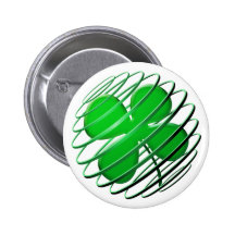 Four Leaf Clover Button