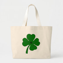 Four Leaf Clover Canvas Bag