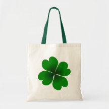 four-leaf clover canvas bags