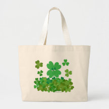 Four-Leaf Clover Canvas Bags