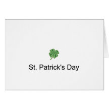 Four-leaf clover card