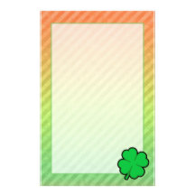 Four Leaf Clover Custom Stationery