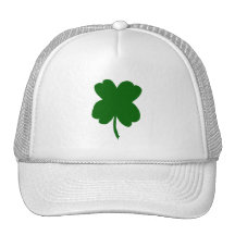 Four leaf clover, green clover, St. Patrick's Day Mesh Hats
