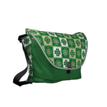 FOUR LEAF CLOVER MESSENGER BAG