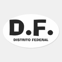 FOUR Mexico City "D.F." Sticker
