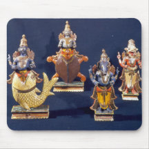 Four of the incarnations of Vishnu Mousepads