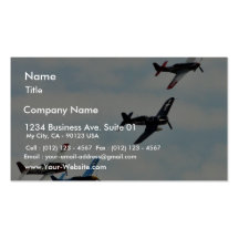Four Planes Ons Sky Business Card Template