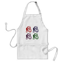FOUR SANTAS APRON