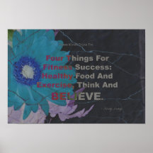 Four Things for Fitness Success Print