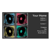 Four Turntables Business Card Templates