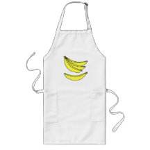 Four Yellow Bananas. Apron