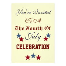 FOURTH OF JULY CELEBRATION INVITATION