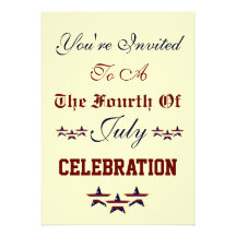 FOURTH OF JULY CELEBRATION INVITATION