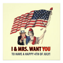 Fourth of July Party Custom Invitation