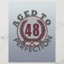 Fourty Eight and aged to Perfection Birthday Personalized Flyer